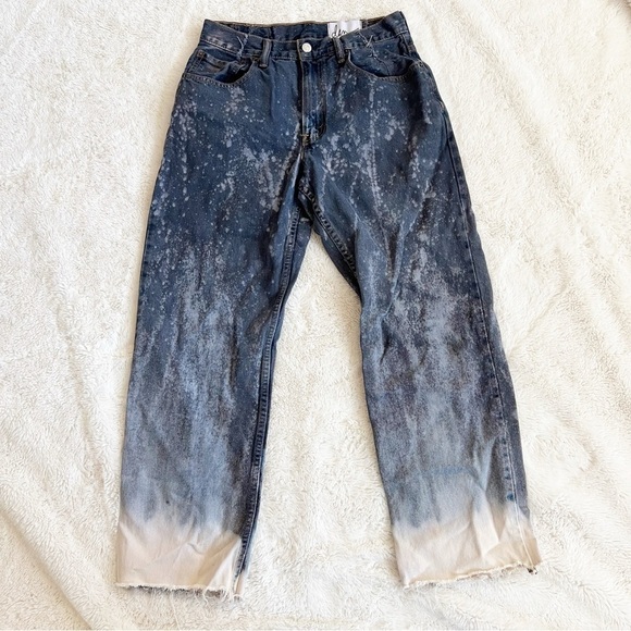 Vtg Levi’s Custom Reworked Bleach Ombré Dyed Jean - Picture 6 of 11